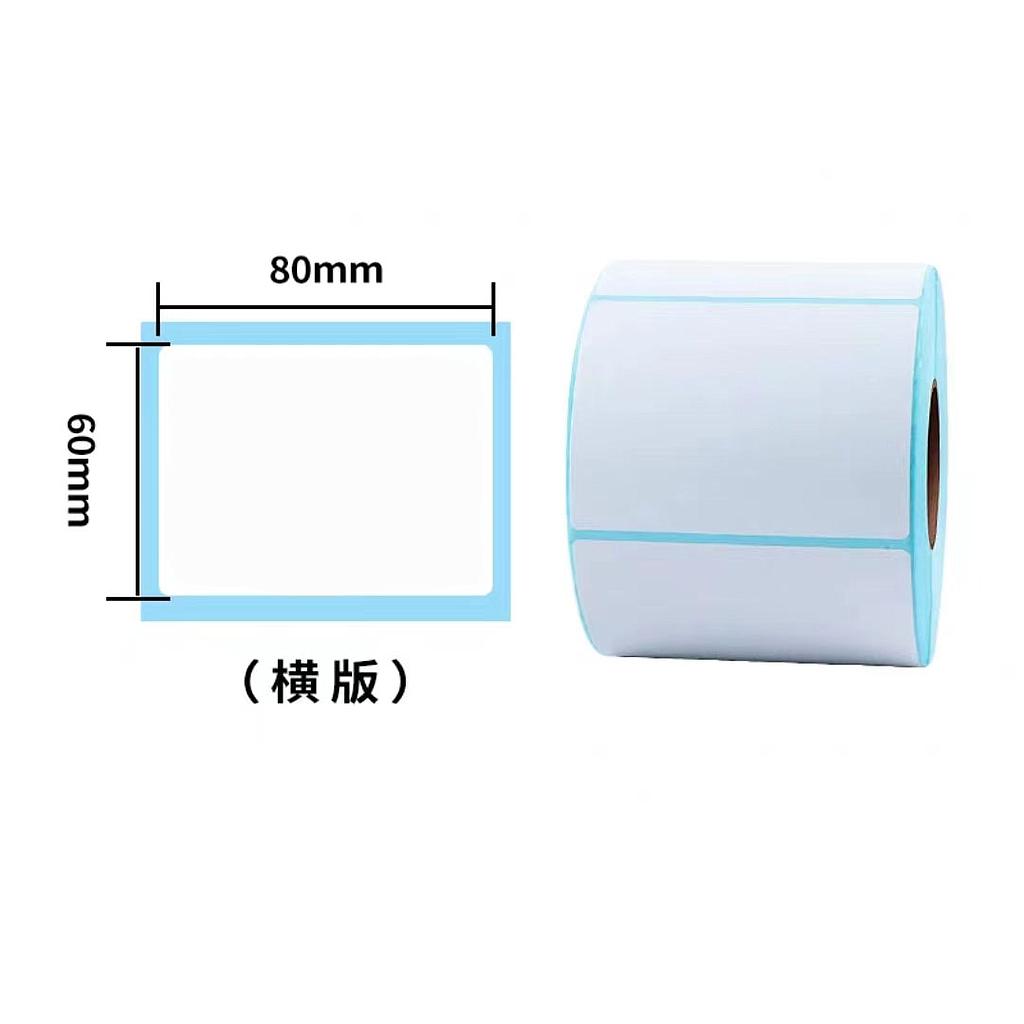 OfficeOx 60034 三防熱敏標籤貼紙/條碼紙, 貼紙尺寸 80 x 60mm 熱感機用, 1卷裝(500貼)