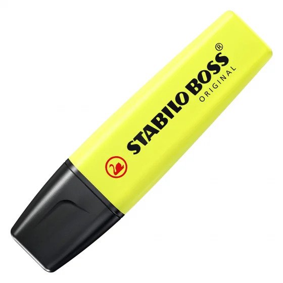 STABILO BOSS ORIGINAL 70/24 螢光筆 - 黃色, 德國製造