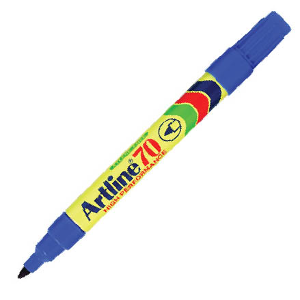 Artline 70 EK-70 箱頭筆 - 尖頭, 1.5mm, 藍色
