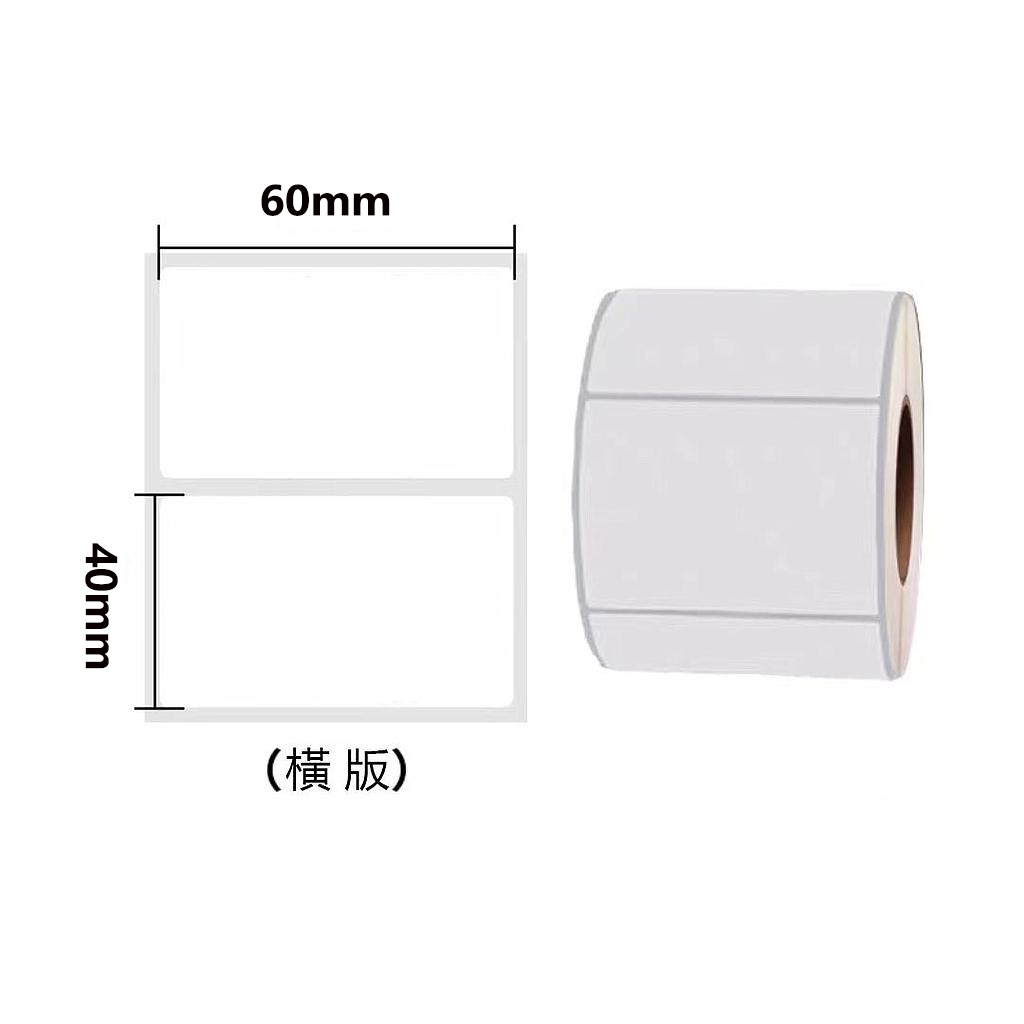 OfficeOx 60065 熱敏合成標籤貼紙/條碼紙, 貼紙尺寸 60 x 40mm 熱感機用, 1箱裝(24卷, 每卷950貼)