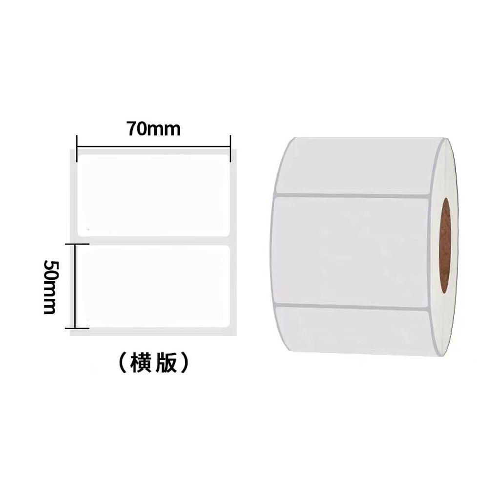 OfficeOx 60067 (碳帶)合成標籤貼紙/條碼紙, 貼紙尺寸 70 x 50mm 碳帶機用, 1箱裝(36卷, 每卷1000貼)