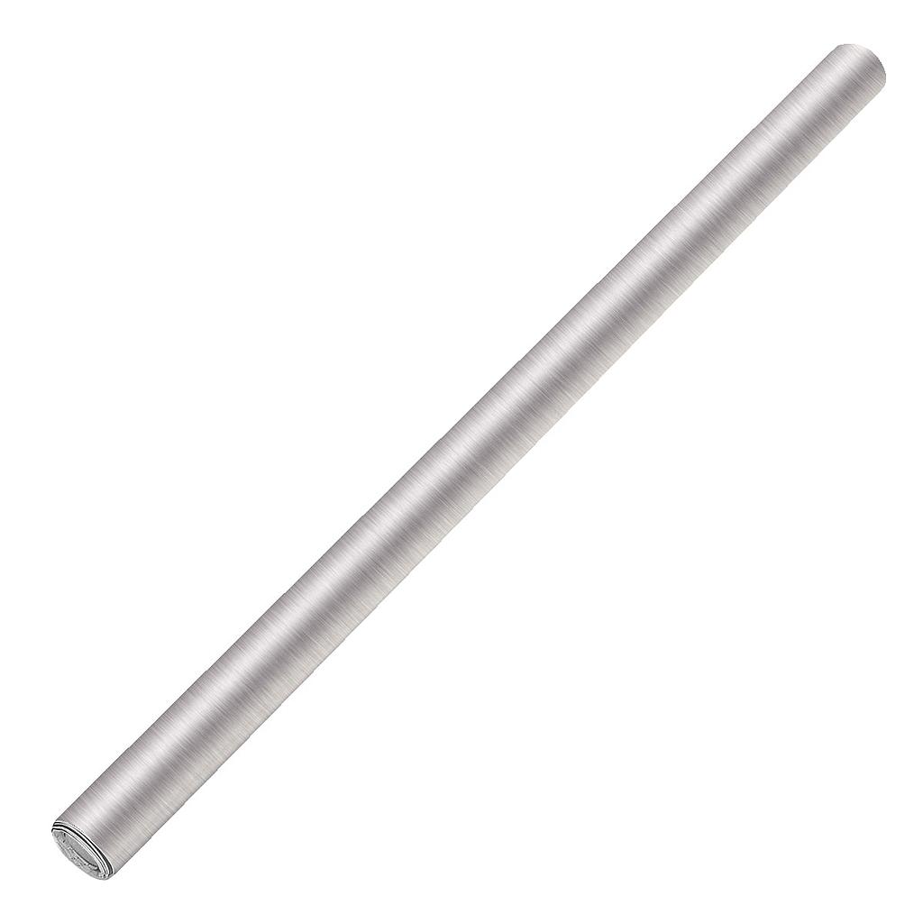 OfficeOx 50047 多用途即時貼紙 膠質卷裝, 60cm x 8m, 銀色拉絲面