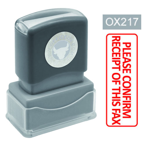 OfficeOx OX217 原子印章 - PLEASE CONFIRM RECEIPT OF FHIS FAX
